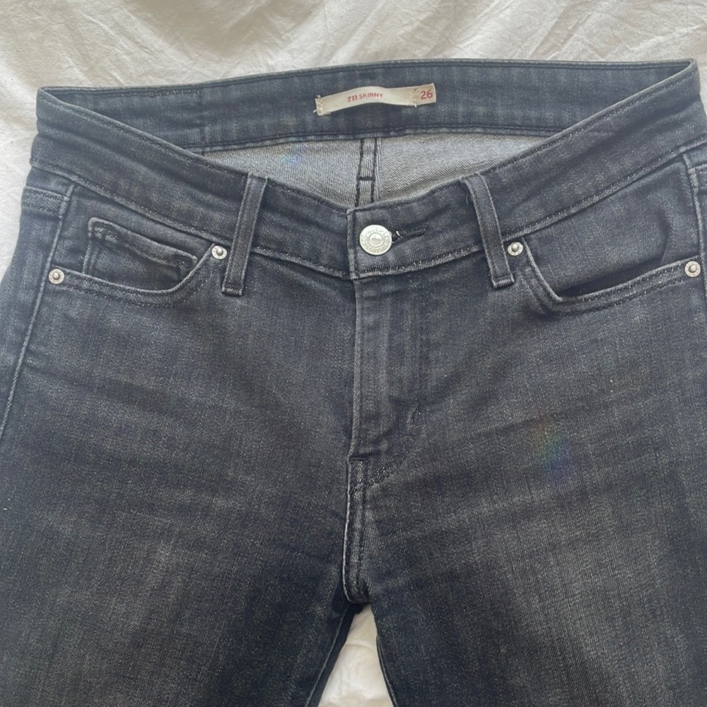 Levi’s size 26, Style 711 Skinny, black jeans